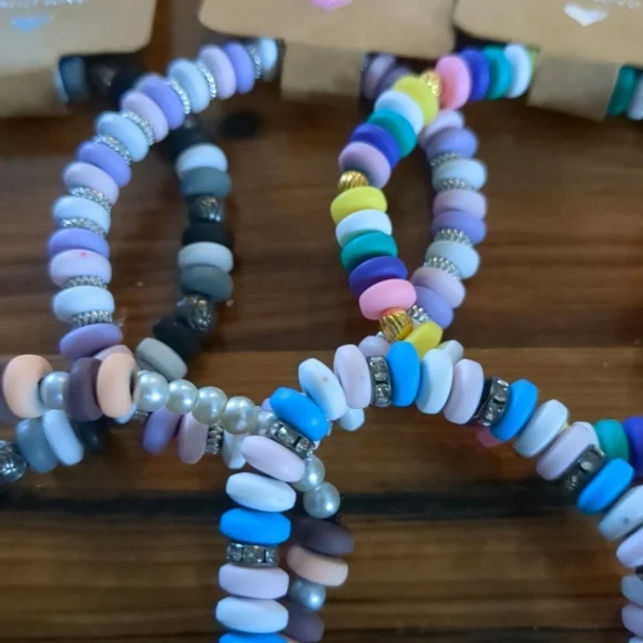 Handmade Colorful Beaded Bracelet Set - Picture 3 of 5